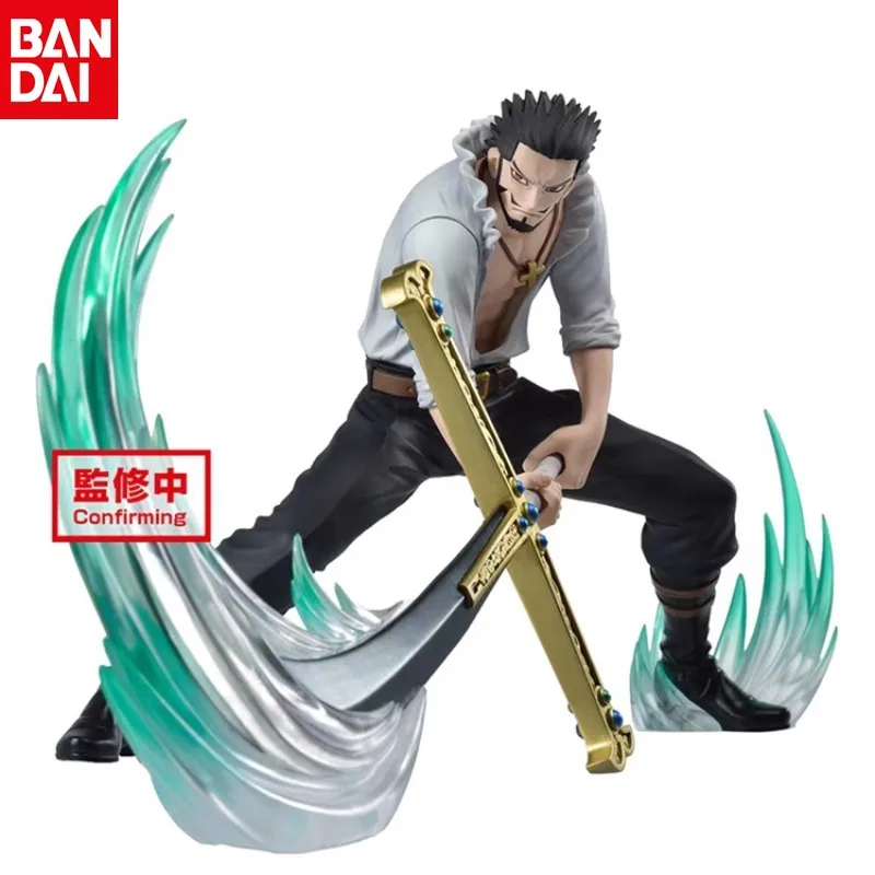 Bandai Set Sail One Piece Anime Figures Brand New Genuine Japanese Anime Oka Shichibukai Dracule Mihawk Decorazione Desktop