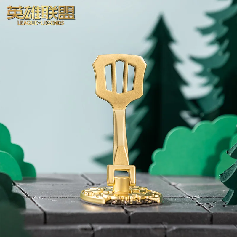 

League of Legends Teamfight Tactics Spatula Mobile Phone Holder Anniversary Celebration Game Peripheral Model Adjustable Bracket