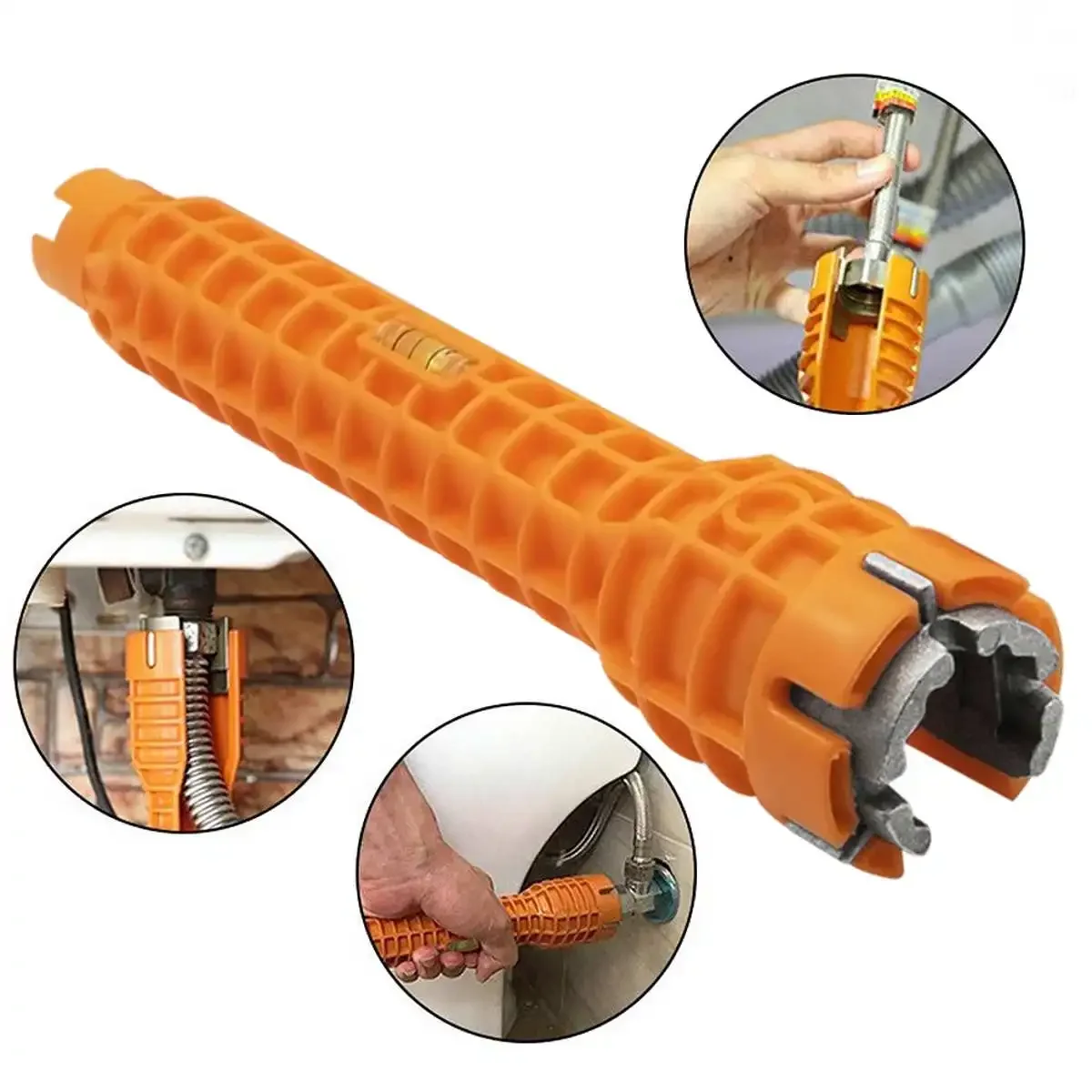 

8 In 1 Kitchen Sink Repair Wrench Flume wrench Bathroom Faucet Assembly Plumbing Water Heater Anti-slip Spanner Home Tools