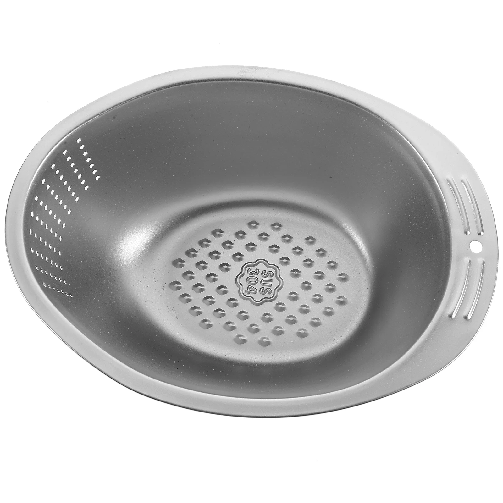 

Stainless Steel Drain Basin Draining Basket Strainer Bowl Kitchen Supply Rice Washing Machine Sifter Fruit Storage