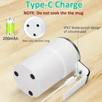 Tasse à café électrique auto-briquante de 380ML, tasse à café étanche IP67, chargeur USB, affichage numérique, tasse magnétique automatique 4