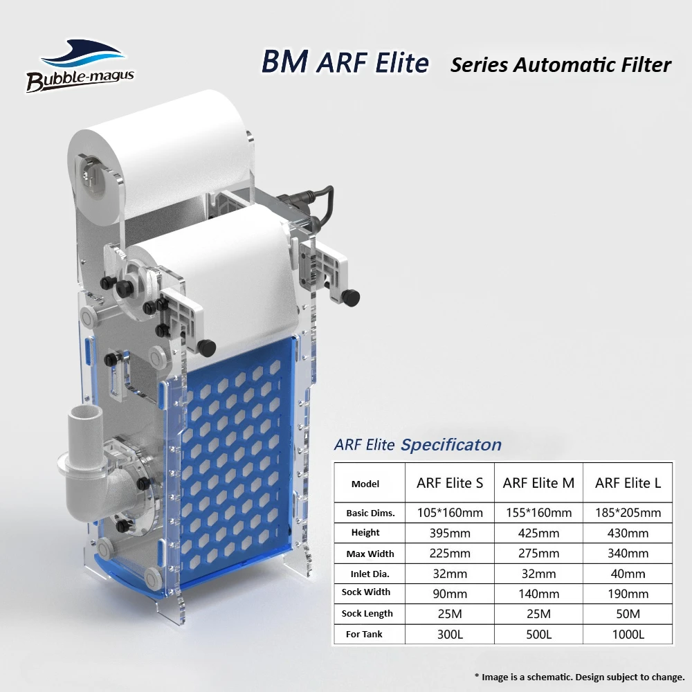 Bubble Magus 2025 New Elite ARF-S/M/L G2 Automatic Roller Filter
