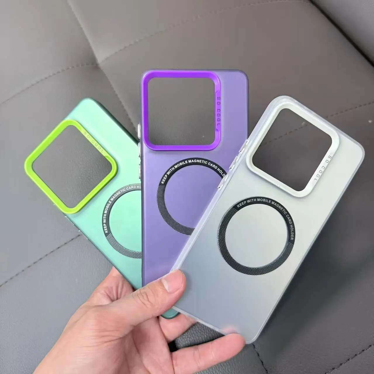 MagSafe-Compatible Laser Engraved Hard Case with Wireless Charging Support