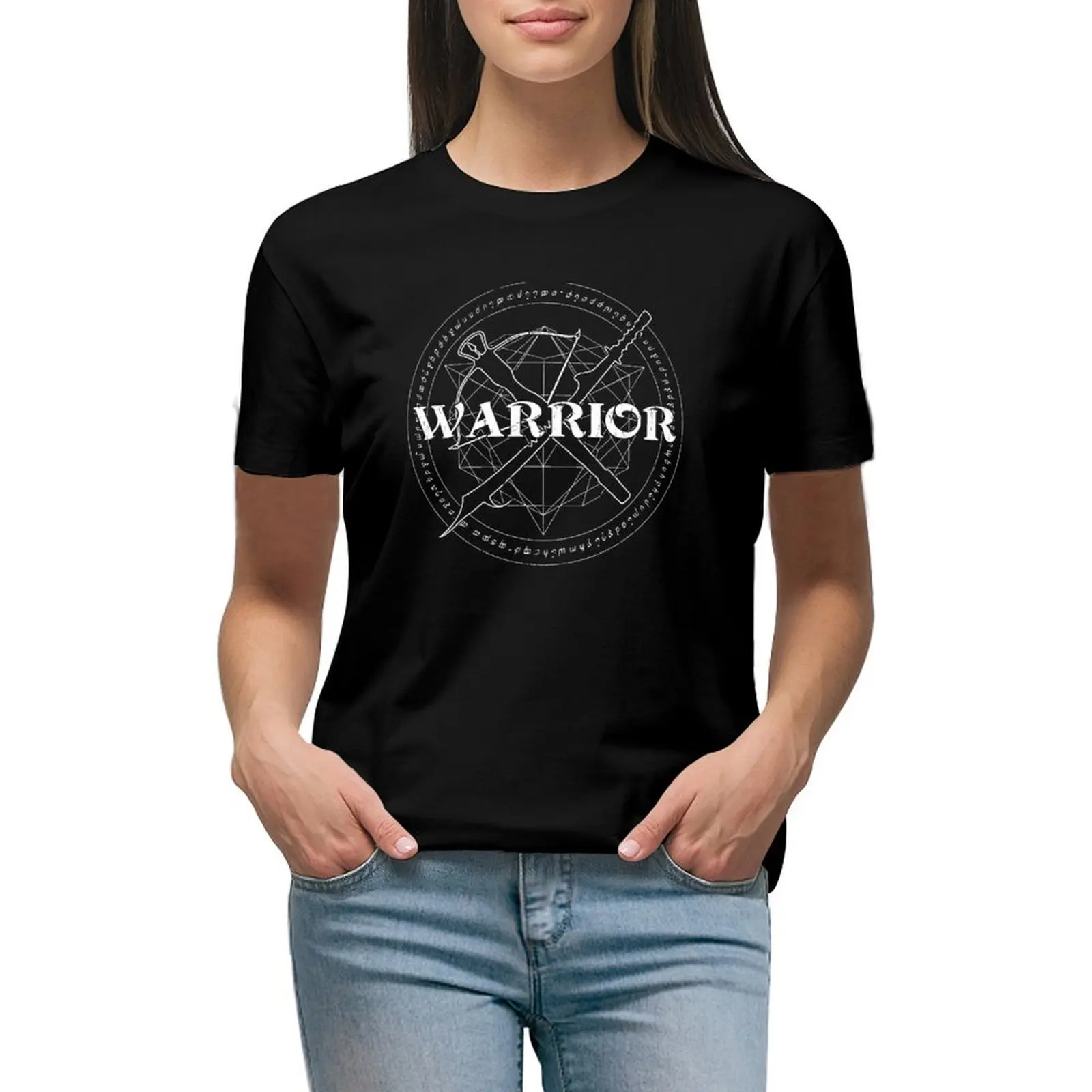 

Warrior T-shirt cute clothes shirts graphic tees t shirts for Women loose fit