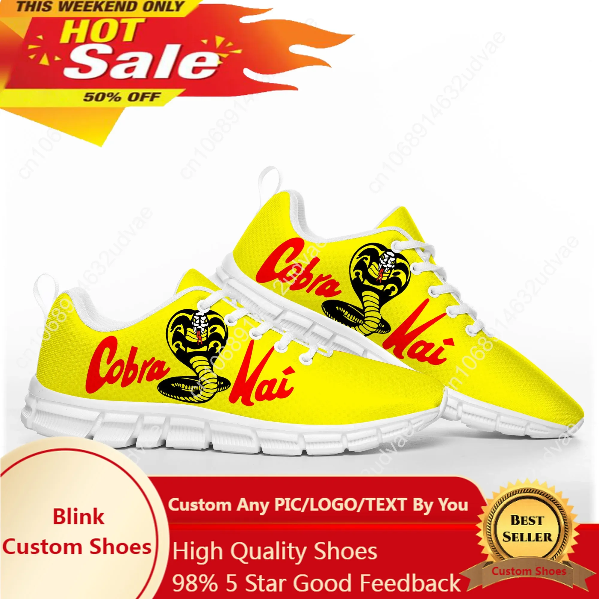 

Cobra Kai No Mercy Snake Movie Sports Shoes Mens Womens Teenager Kids Children Sneakers Casual Custom High Quality Couple Shoes