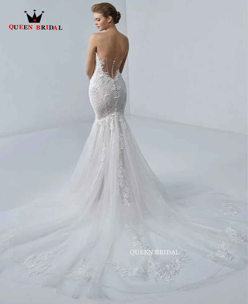 Branco sereia vestido de casamento querida tule rendas apliques vestido de  noiva formal fora do ombro 2023 novo design feito sob encomenda xc20 -  AliExpress