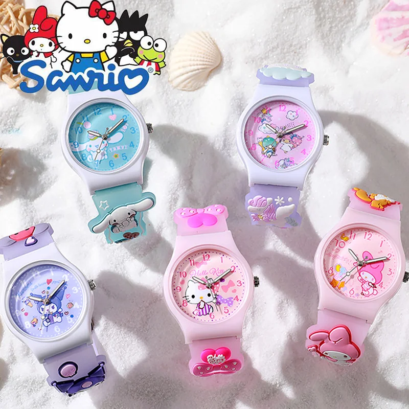 Sanrio Watch  Cartoon Series Children's Decorative Watch Student Party Quartz Watch Women's Watches Quartz Wristwatches Kid Gift