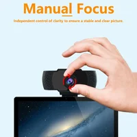 1080P Webcam Full HD Web Camera With LED Fill Light Microphone USB Plug Web Cam For PC Computer Mac Laptop Desktop Camera - Image 4