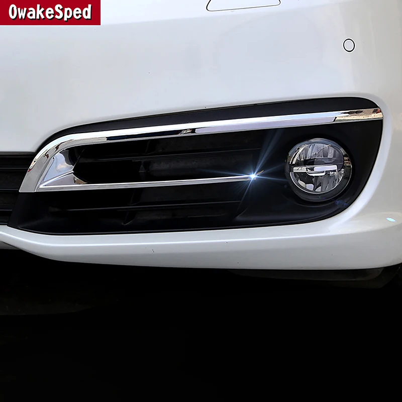 

Car Front Fog Lamp Grille Light Eyelid Eyebrow Frame Decoration Trim Strip For BMW 5 Series F10 F18 2014-16 Exterior Accessories