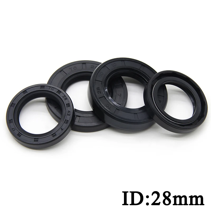 

ID 28mm NBR Nitrile Rubber Shaft Oil Seal TC-28*35/37/38/40/42/45/47/48/49/50/52/55/56/62*4/5/7/8/10/11 /12 Double Lip Oil Seal