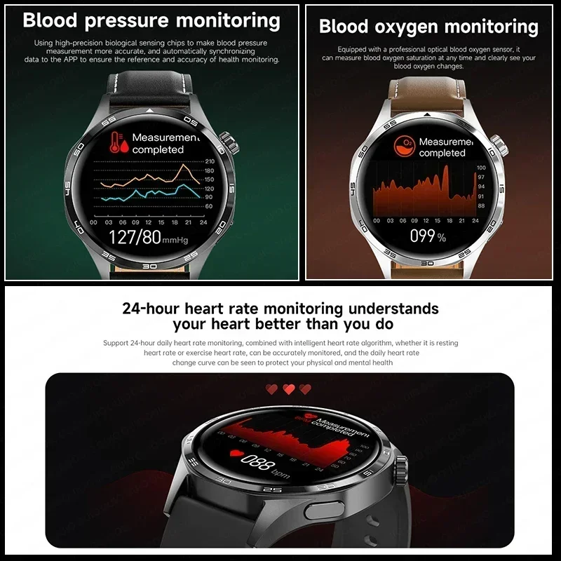 2025 GT5 PRO Smart Watch Men For HUAWEI Watch 5 Pro AMOLED HD Screen Bluetooth Call GPS Trajectory NFC Compass SmartWatches New 6