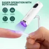 Nailpop UV Light with Stanp Handheld Mini Nail Cure Lamp Portable Rechargeable Nail Dryer Fast Curing for Gel Polish Glue Gel 3