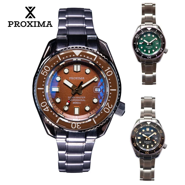 Proxima SBDX001 Men's Watch Mechanic Automatic NH35 Diver 30Bar Sapphire Crystal AAA Clocks Luxury Watches Mens 2021 Wristwatch 1