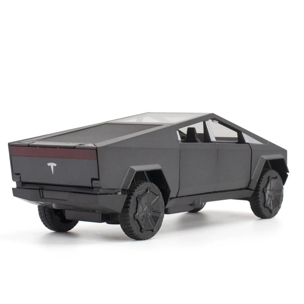 1:32 Tesla Cybertruck Pickup Alloy Car Model Diecast Toy Vehicle Sound and Light Simitation Cars Model Toys Gift 5