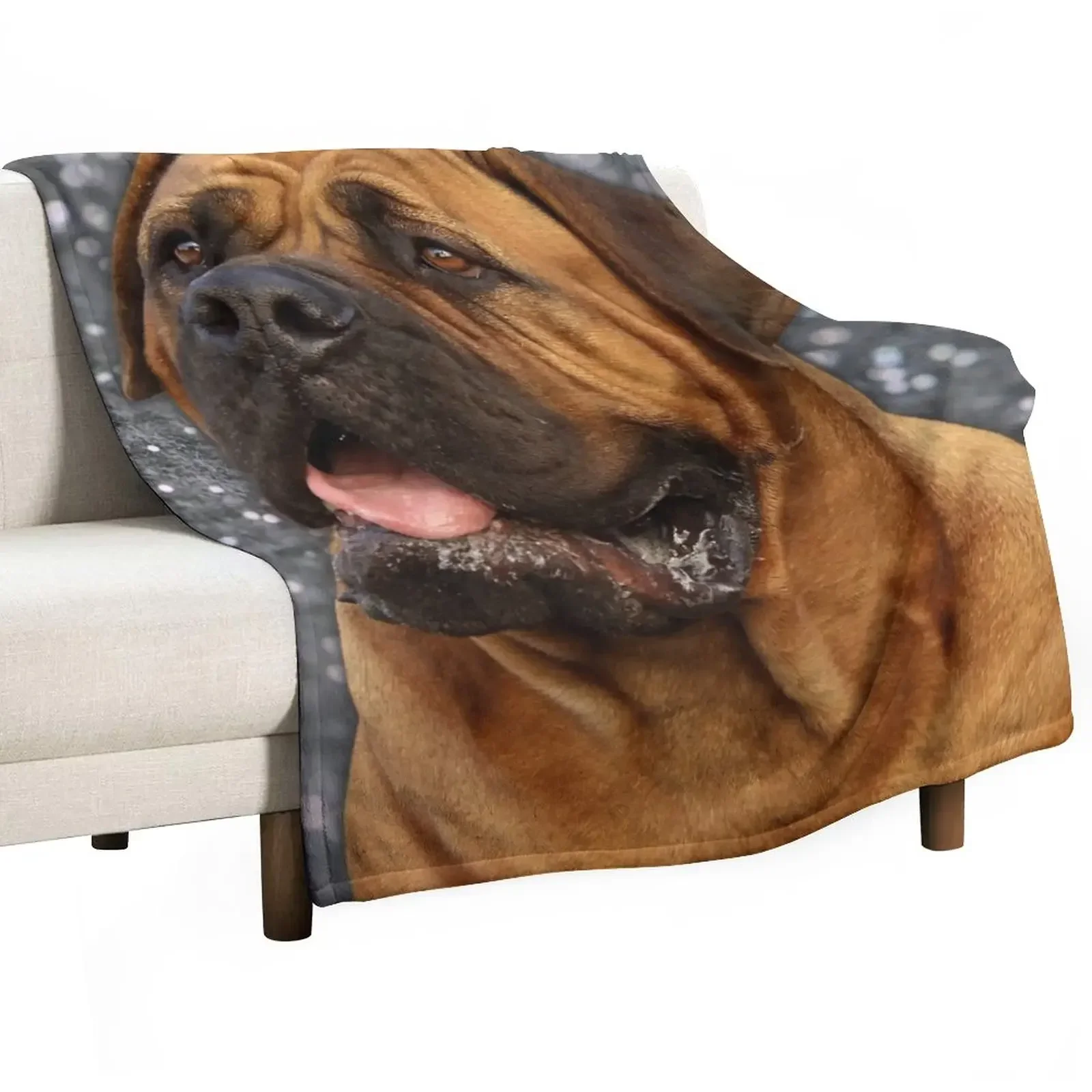 New Giant Bullmasttiff Dog For Dog Lovers Coperta Da Tiro Coperte Multiuso In Tessuto Di Flanella Termica
