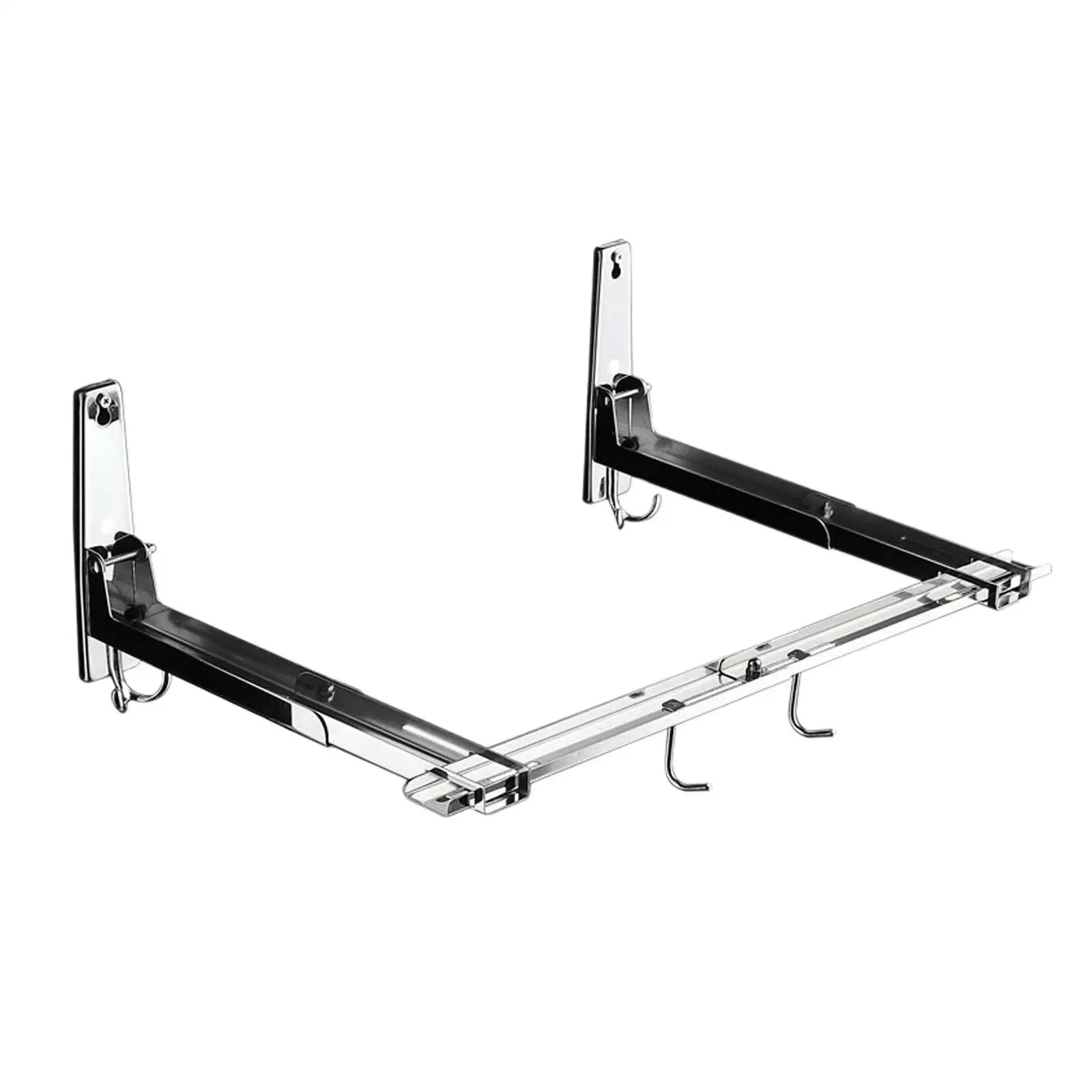 

Foldable Microwave Shelf Wall Mount Bracket Holder for Microwave Oven Cafe
