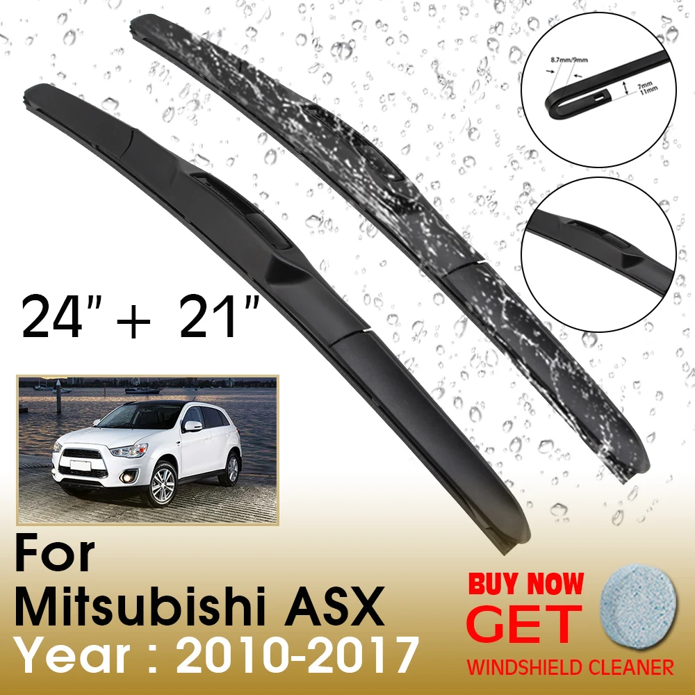 Car Wiper Blade For Mitsubishi ASX 24"+21" 2010 2017 Front Window
