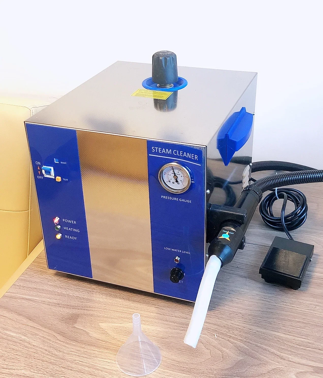 High quality robust built stainless steel case 5 bar steam pressure 2 litre boiler easy operate desktop jewellery Steam cleaner 3