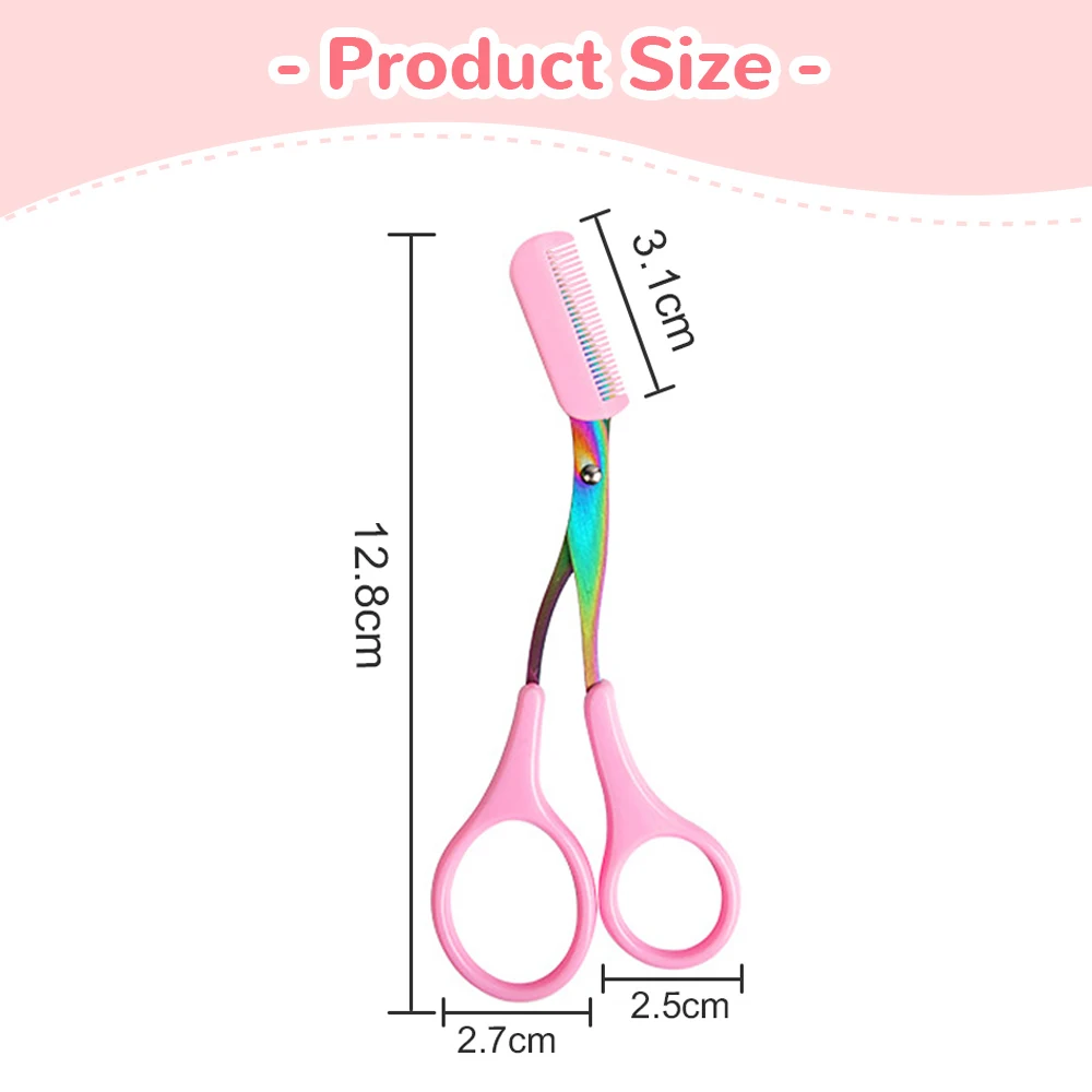 Eyebrow Trimmer Set Eyebrow Trimmer Eyebrow Razor Set Eyebrow Razor Eyebrow Scissors Hair Remover Eyebrow Trimmer Blade Eyebrow Trimmer Scissor Comb Facial Eyelash Hair Removal Grooming Shaping Eyebrow Shaver Cosmetic Razor Makeup Tools