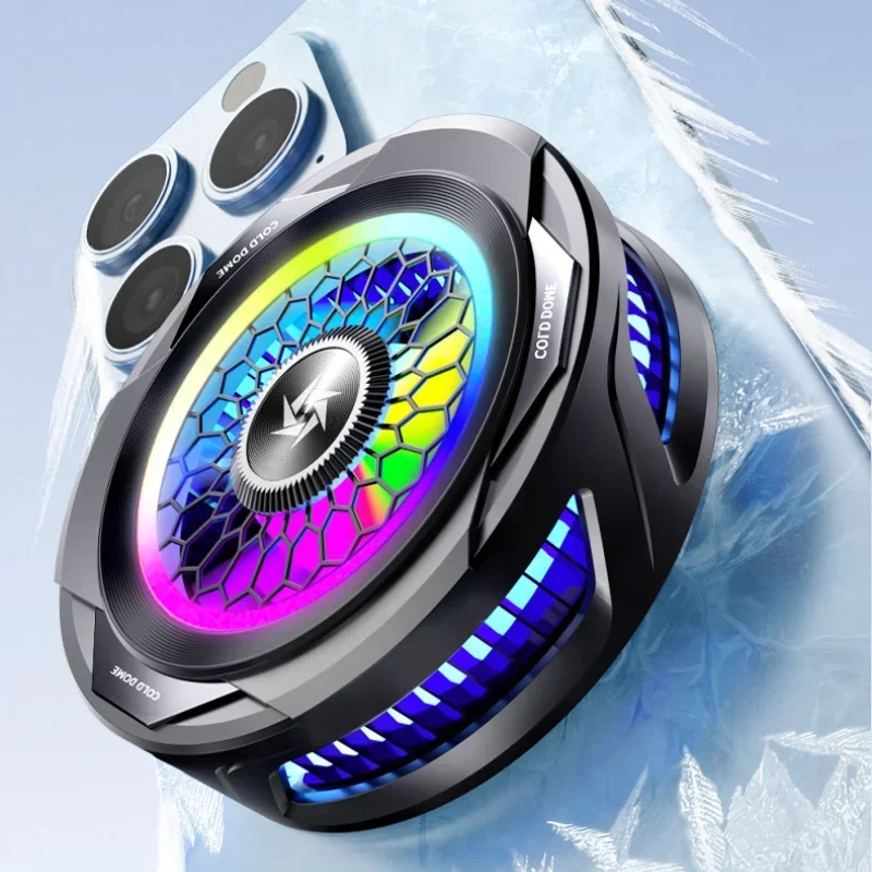 15W Mobile Phone Cooler Magnetic/ Back-clip 2 in 1 Semiconductor Freezable Ice Cooling Radiator