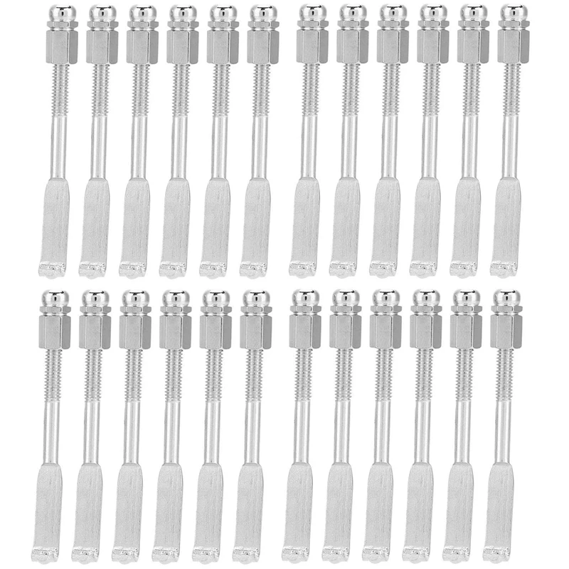 24 Pcs Standard Banjo Hooks,Adjustable Banjo Hooks Hook Holder Flat Hooks Parts Accessories