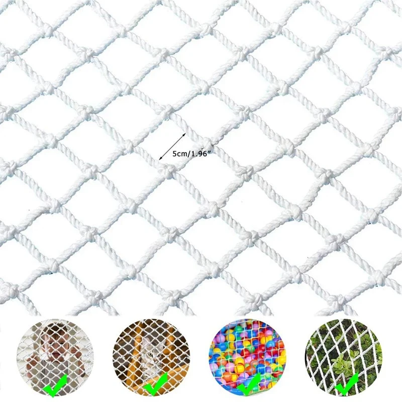 T84C-2X Pet Child Safety Net Home Pet Dog Cat Balcony Railing Stairs Fence A