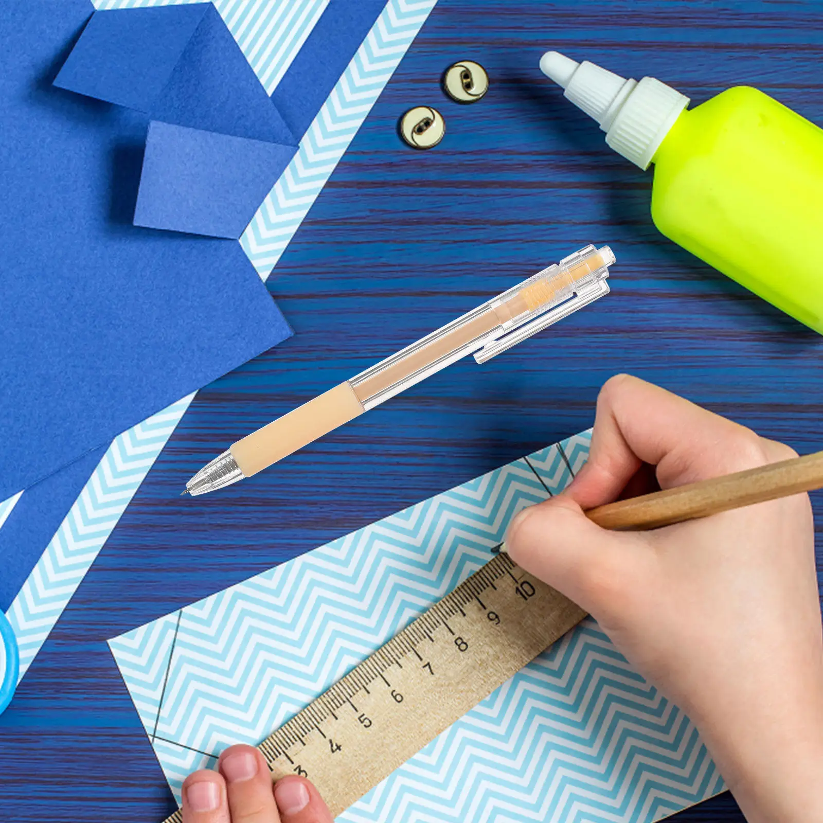 1 세트 공예 컷 펜 학생을위한 프리미엄 금속 플라스틱 안전 커팅 펜 DIY 스크랩북 종이 공예 사무실 가정용