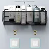 Wall-mounted Bathroom Shelf Shower Shampoo Rack Organizer Toilet Accessories Holder Kitchen Free Punch Condiment Storage Baskets 5