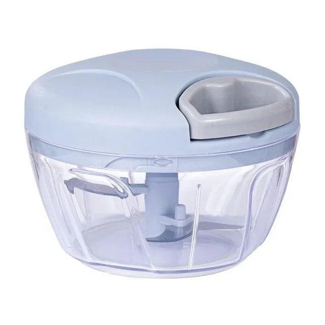 500/900ML Manual Pull Food Chopper,Hand Pull String Garlic Chopper for Kitchen,Small Food Processor with Stainless Steel Blades 13