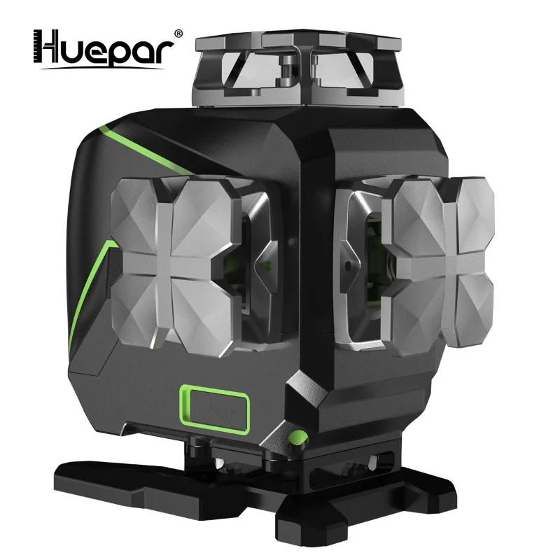 Huepar Ricaricabile S04Cg 4D Cross Lines Green Beam Laser Level Products Rotary
