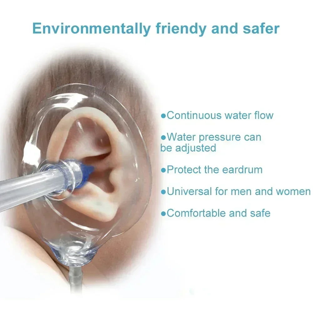Ear Cleaner Irrigation Kit Tools Replacement Ear Wax Removal Water Washing Syringe Comfortable Unique Health Care Accessires 3