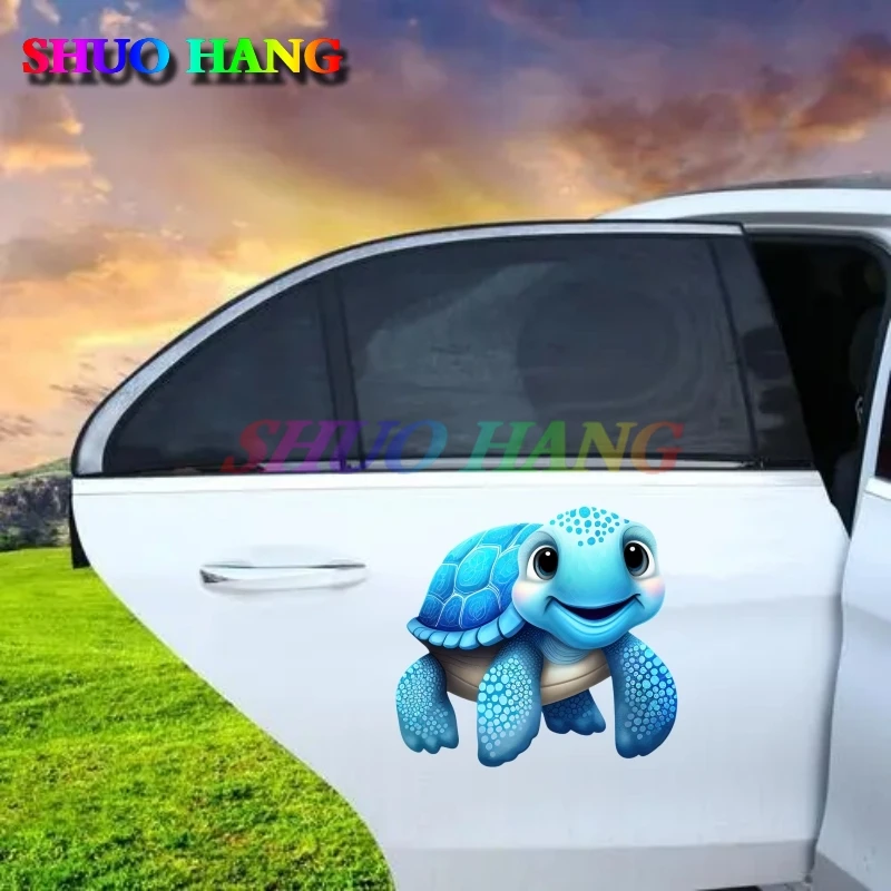 

High Quality RD369 Car Stickers, Blue Turtle Genie Stickers, Vinyl Car Accessories, Motorcycle Racing Windows, Body Stickers PVC
