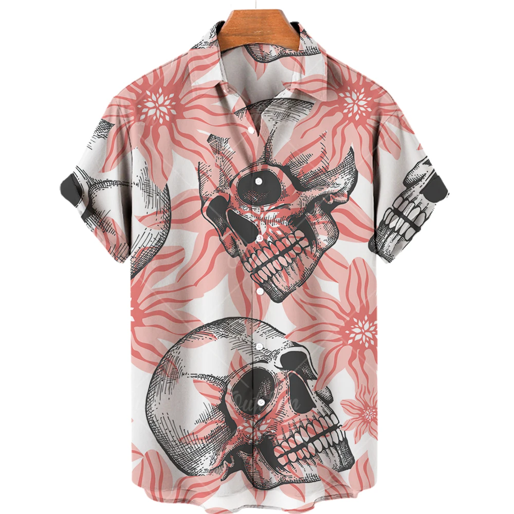 Рисунок 5 - Рубашка мужская с 3D-принтом черепа