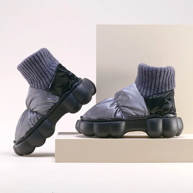 Women Snow Boots and Ankle Boots Winter Shoes for Women Keep Warm Fur Female Snow Boots Trendy Outside High Heels Light Woman Ankle Boot Botas Femininas