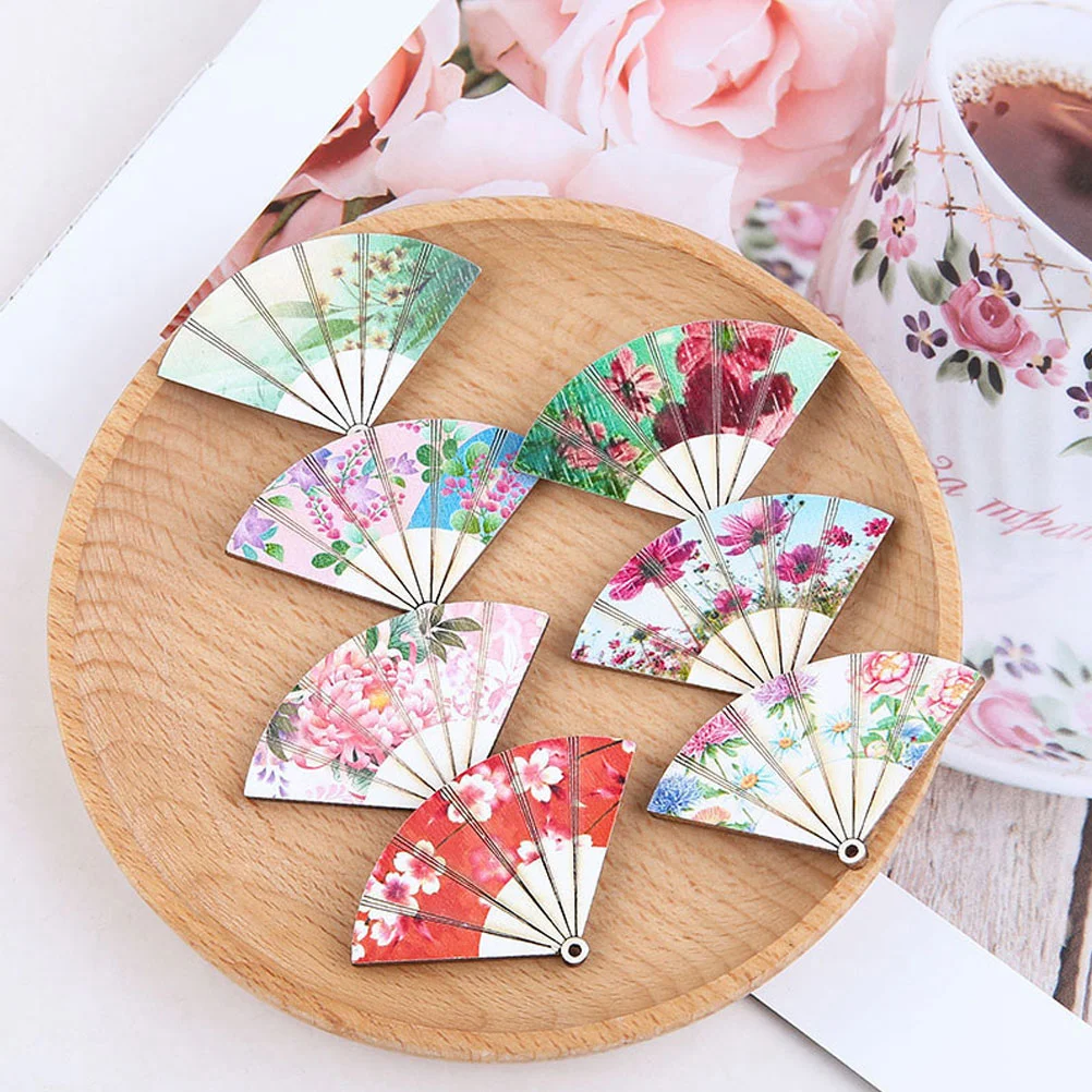 

9Pcs Traditional Flower Pattern Pendant DIY Materials for Earring (Random Style)