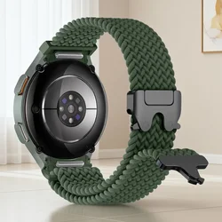 Quick Release Parachute Buckle Nylon Loop Elastic Strap - 20mm (Green)