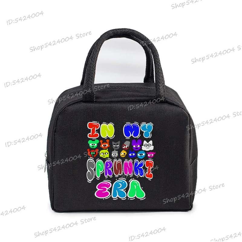 Sprunki Bento Bag Kids Funny Incredibox Game Y2K Insulated Lunch Box Bag