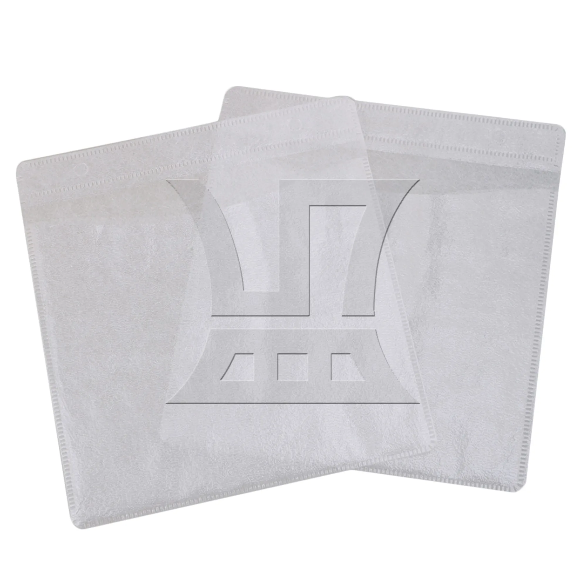 1000 Pcs White Plastic Double-sided CD DVD Sleeves with Window & Flap