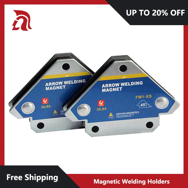 Magnetic Welding Holders 2PCS 12.5KG Angle Solder Arrow Magnet Weld Fixer Positioner Ferrite Holding Auxiliary Locator Tools