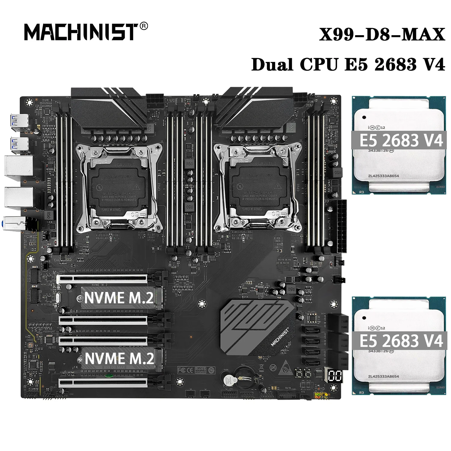 Machinist x99 d8. Machinist x99 материнская плата с двумя процессорами lga 2011-3. Machinist x99 d8. Материнская плата для xeon e5 2690 v4. Материнская плата x99 с кабелем sata b85 системный блок.