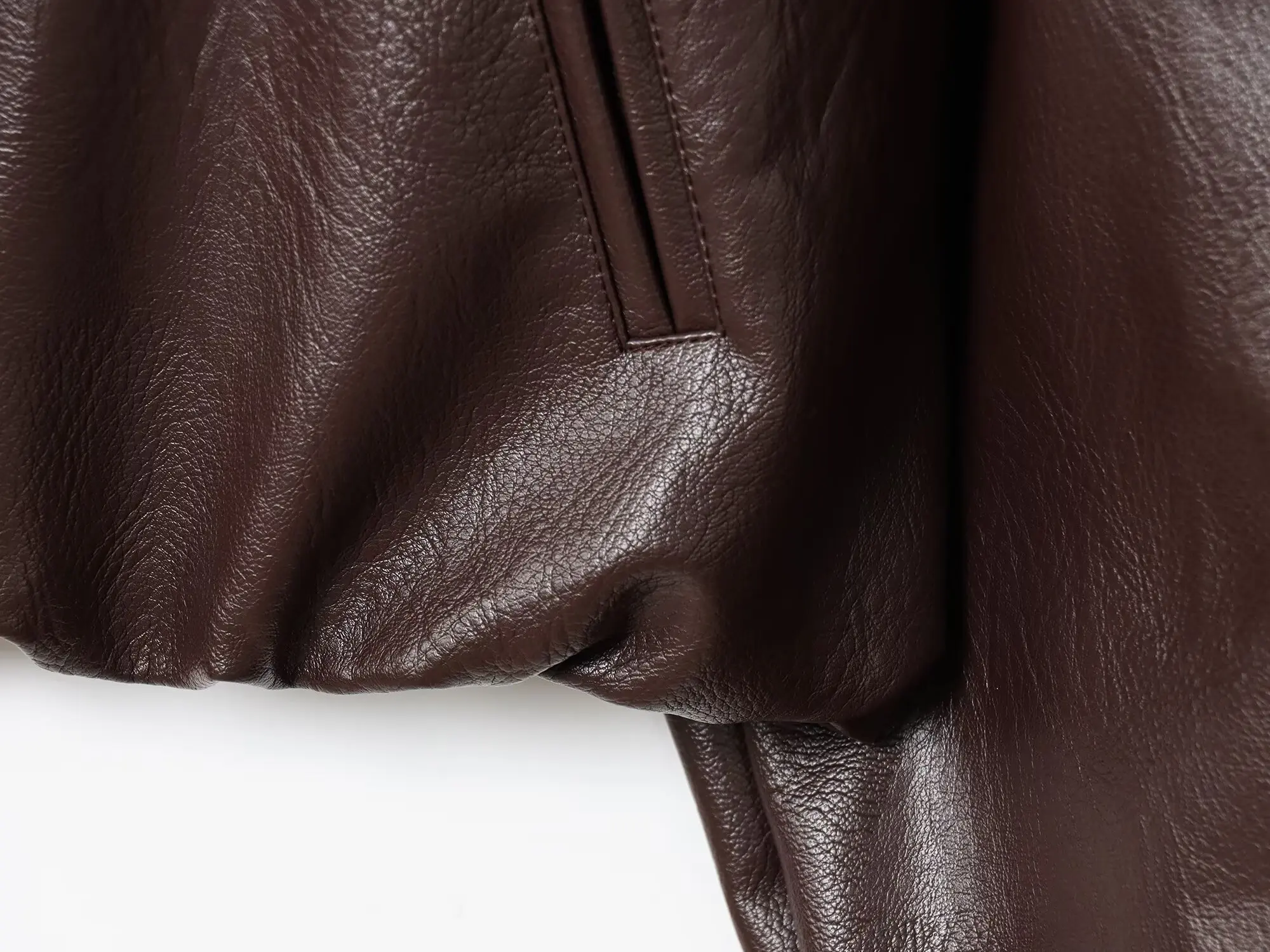 BSAY Mode Vielseitiger Reißverschlusskragen Langarm Lose Damen Herbst Neue Kollektion 2025, Pilotenjacke Mantel – Detail 12