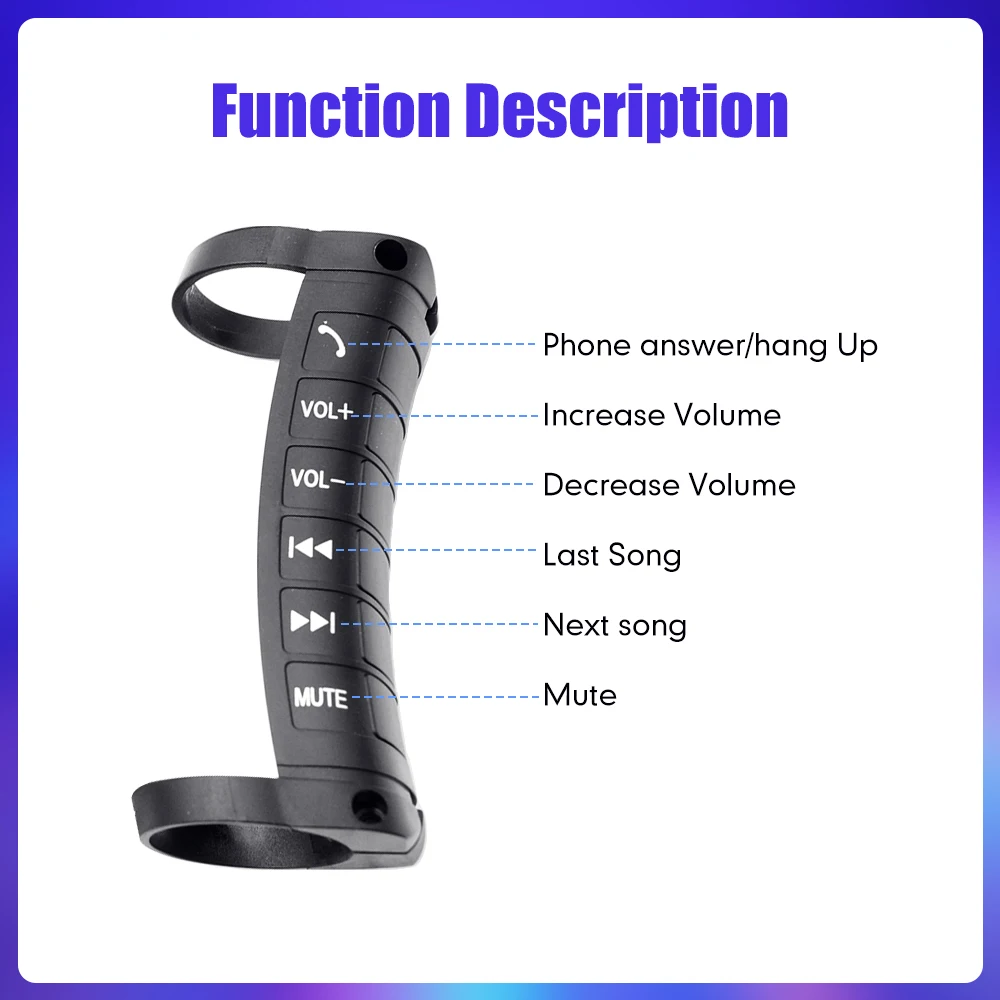 Universal Wireless Steering Wheel Multi Function button Unilateral Car Multi-function Switch Buttons Car Tuning Parts steering wheel control button wireless steering wheel