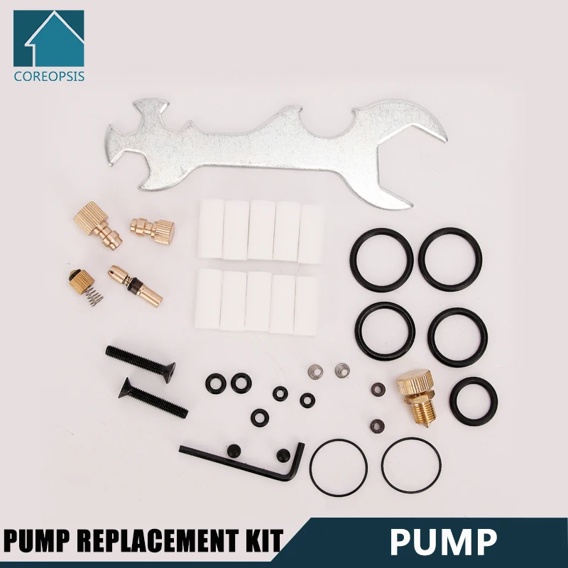 Kit de Substituição da Bomba o Peças de Reposição Caixa Fix Pistão de Cobre Chave Parafuso Sangrador Peças de Bombas de ar Estágios 37 Unidades por Conjunto de Alta Pressã