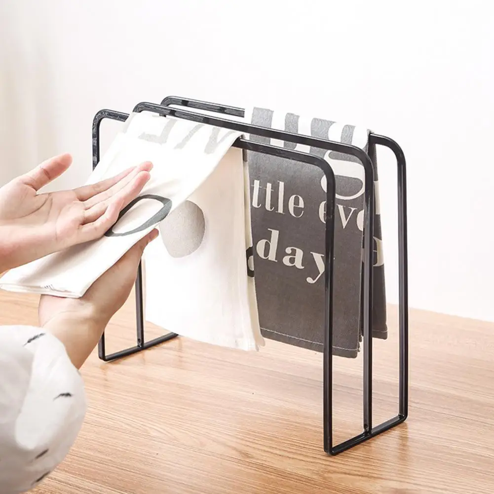 

Hand Towel Drying Rack Bathroom Towel Rack Space-saving Wipe Holder Stable Support for Towel Drying Kitchen for Supplies