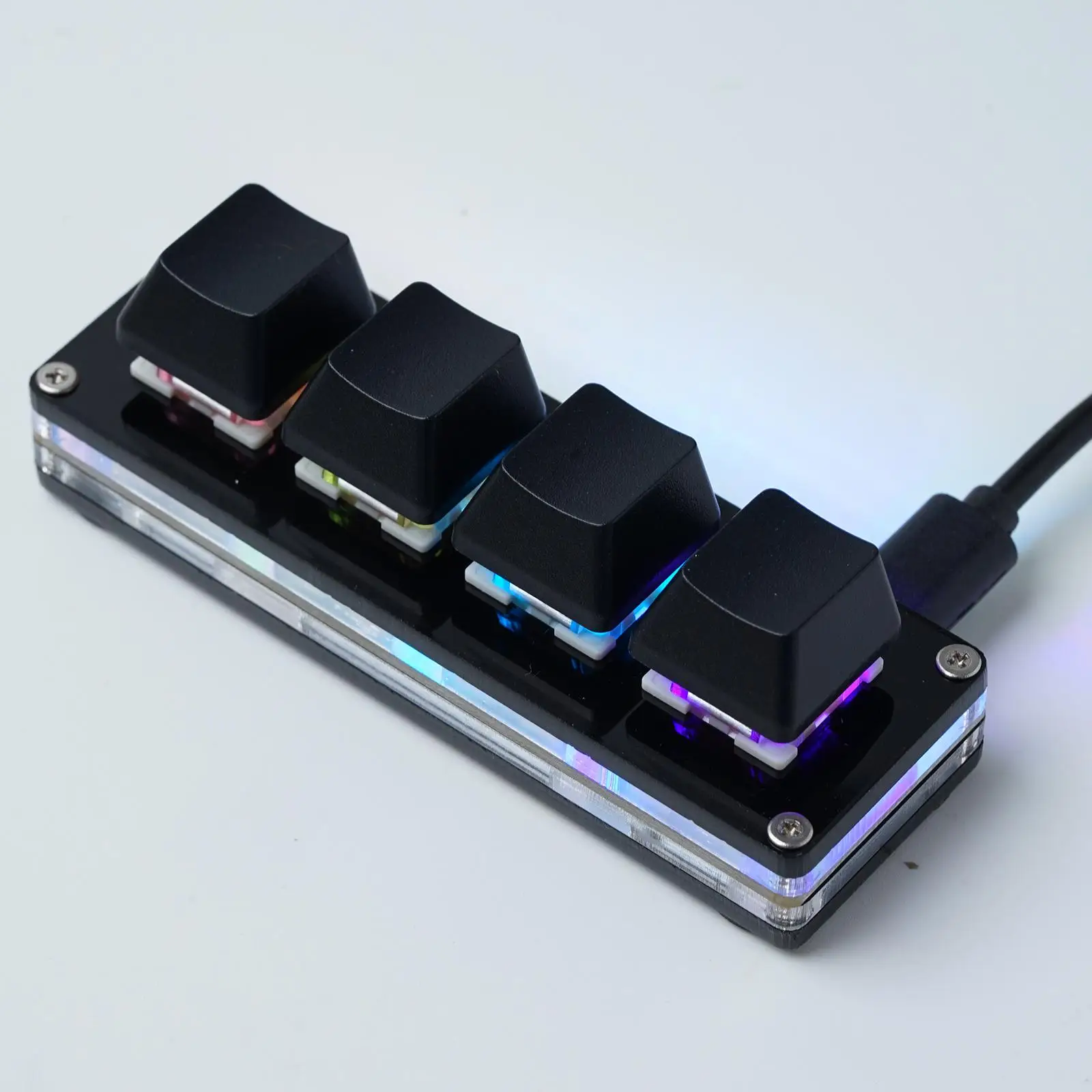 Programação Usb Macro Custom Keyboard Key Rgb Copy Paste Cut para Photoshop Teclado Gaming Mini Macropad Mecânico - Imagem 3