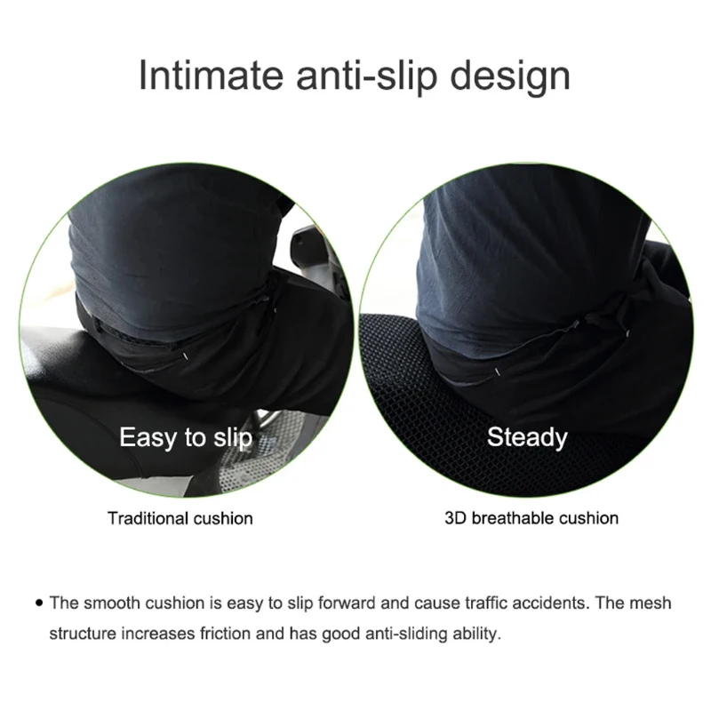 Coprisedile Moto In Rete 3D Antiscivolo E Traspirante | Universale Per Scooter, Ciclomotori | Impermeabile E Comfortevole - Foto 7