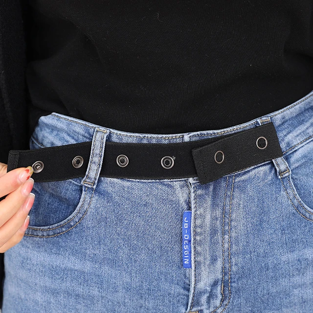 Buckle Stretch Elastic Waist Belt  Stretch Pants Elastic Waist - Women  Buckle-free - Aliexpress