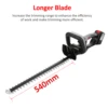 Cordless Hedge Trimmer 21V Battery Bush Trimmer Electric Hedge Trimmer Pruning 21 Inch Dual-Action Blade 4.0Ah Battery Charger 6