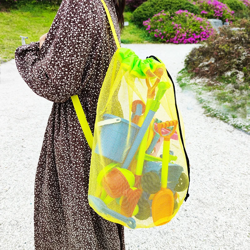 OutdoorBeachMeshBagToyForChildrenSandToyFoldablePortableKid