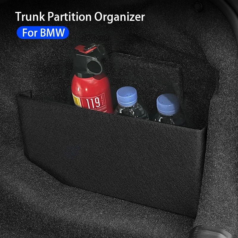 Auto Organizer Kofferraum Seite Trennwand Lagerung für BMW G20 G30 F10 F30 G32 G11 X1 F48 X2 F39 X3 F25 G01 X5 G05 Innen zubehör